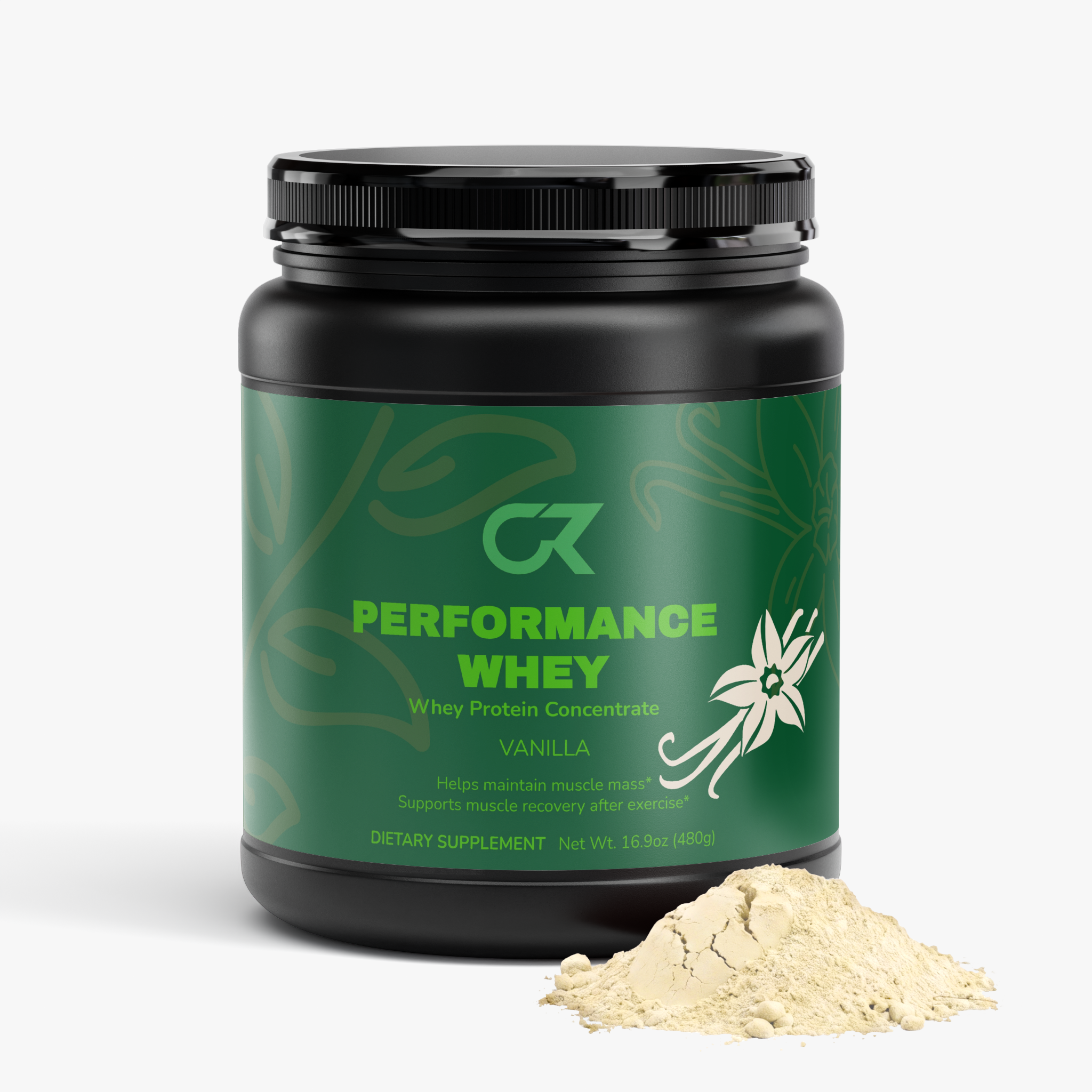 Mistura de Whey Protein Performance de Baunilha